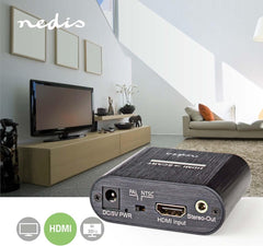 Nedis HDMI-Converter - HDMI Input - Scart Female - 1-weg - 480i - 18 Gbps - Metaal - Antraciet