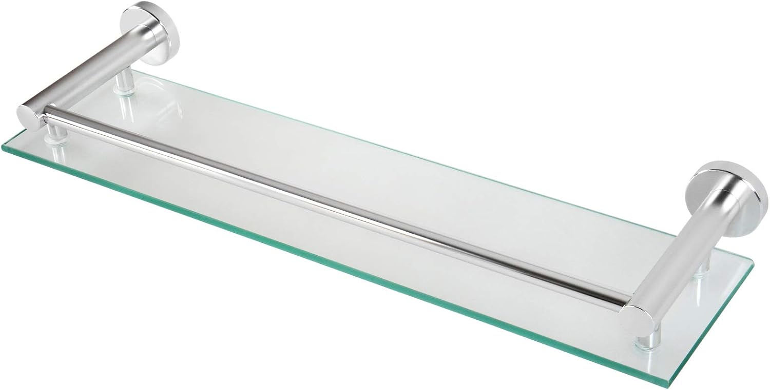 Wandplank - Glas - set van 2 - 50 cm - Aquamarin