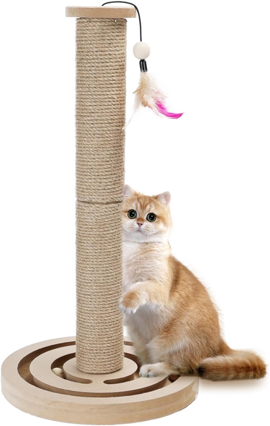 Krabpaal voor katten - 55x30x30x cm - Bruin - Nobleza
