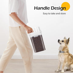Voerton - Voedselcontainer - Voercontainer - 2,5L - Transparant - Nobleza
