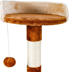 Krabpaal voor katten - 60x56,5x111,5 cm -  Beige/Bruin - Nobleza