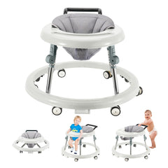 Loopstoel - Baby walker - Loopwagen - Opvouwbaar - Wit
