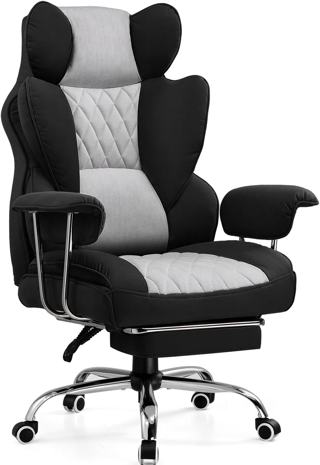 Ergonomische Bureaustoel -  Office Chair - Gamestoel - Volwassenen - Grijs/Zwart - GTPLAYER