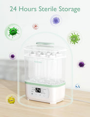 Flessen Sterilisator - Stoomsterilisator met Droogfunctie - Wit - Momcozy
