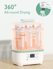 Flessen Sterilisator - Stoomsterilisator met Droogfunctie - Wit - Momcozy