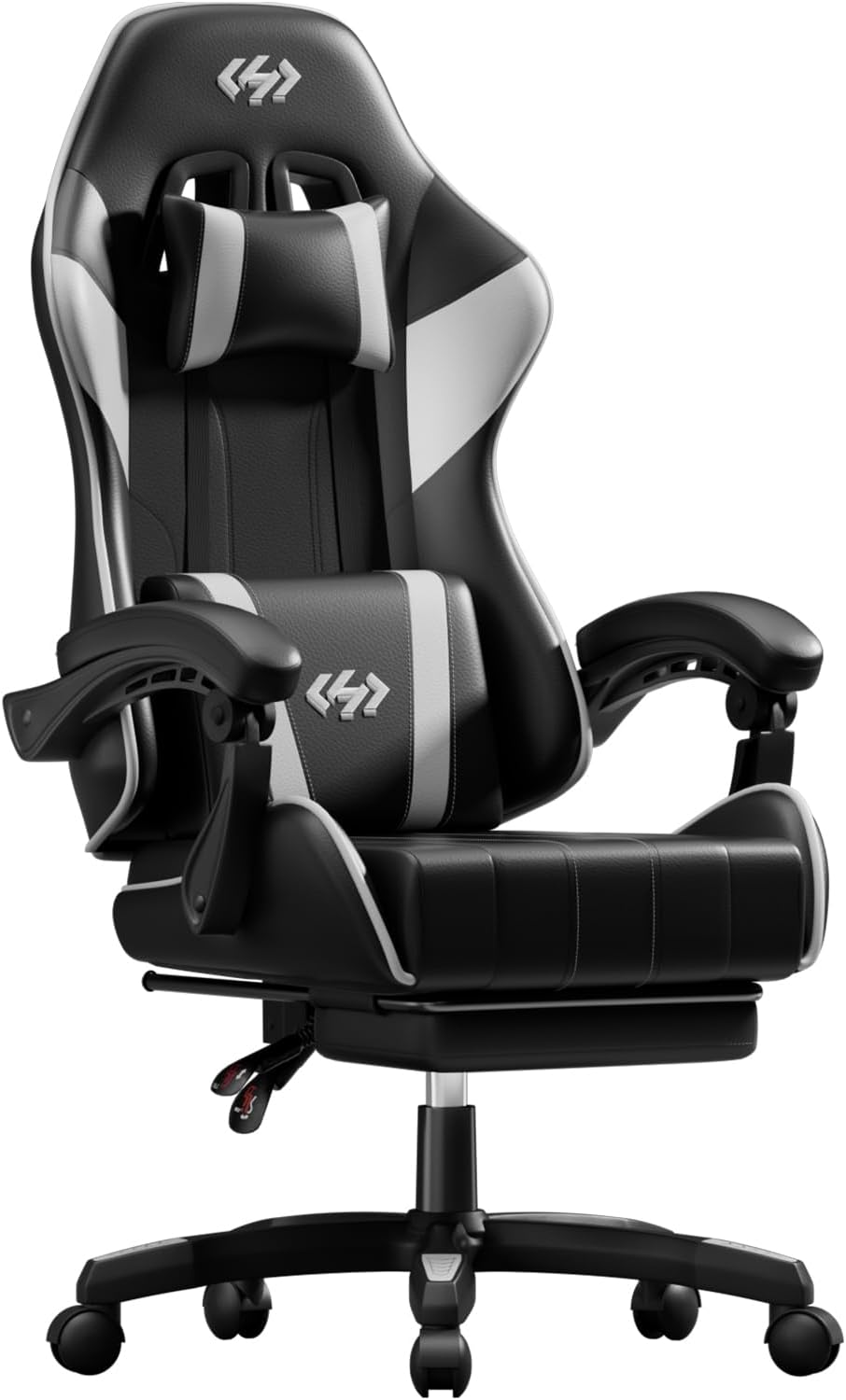 Ergonomische Bureaustoel -  Office Chair - Gamestoel - Volwassenen - Zwart/Wit - HLDIRECT
