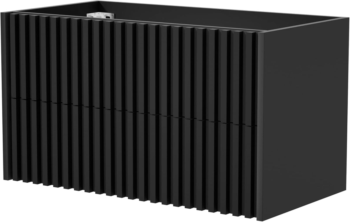 Wastafelkast - Wastafelmeubel - Wastafelonderkast - 80 cm - Zwart - UEV