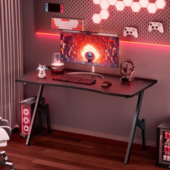 Gaming bureau - Gaming desk - Gaming tafel - 100x50 cm - Zwart - HLDIRECT