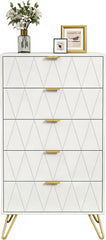 Commode - Dressoir - Ladekast - 60x34x110 cm - Wit - UEV