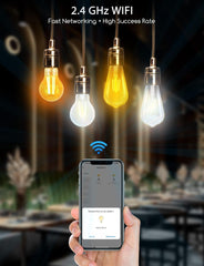 Aigostar LED Gloeilamp - Dimbaar - 6W - E27 - 4 Stuks