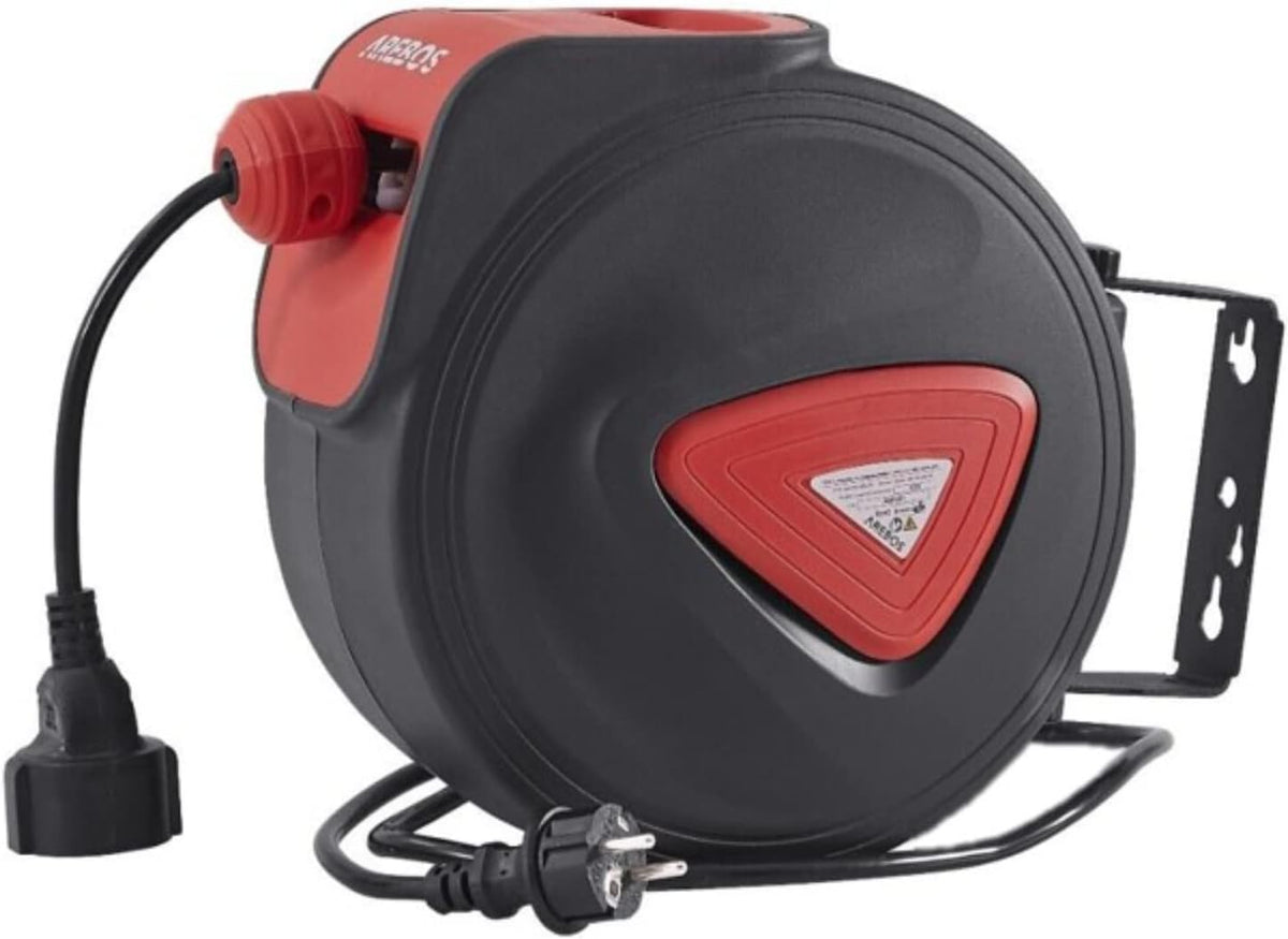 Wandslangenbox - Tuinslanghaspel - Tuinslang met haspel - 20 meter - Zwart