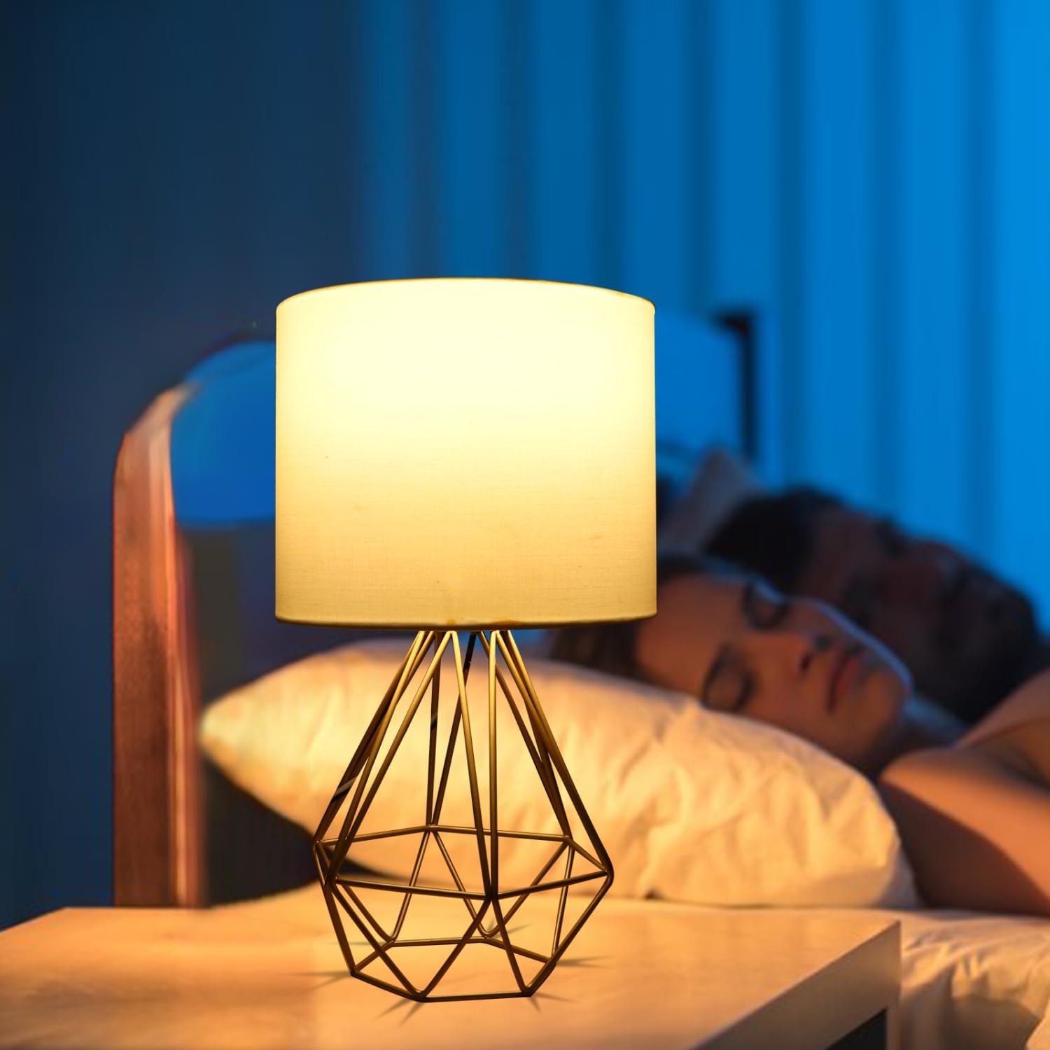 Tafellamp - Bureaulamp - Tafellamp slaapkamer - Wit - Aigostar