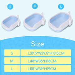 Kattenbak - Kattentoilet - 48x35x18 cm - Blauw - Nobleza •