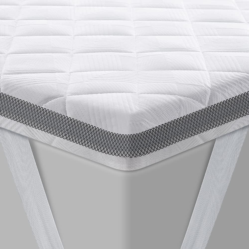 BedStory Topper 180x200 cm H5/H6 van 7,5 cm hoge ondersteunende koudschuimkern, zeer stevig