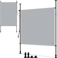 KESSER® Klemluifel - Balkonluifel - Zonwering - 150x310 cm - Grijs