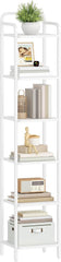 Hzuaneri Smalle plank 6 niveaus, 30 x 33 x 166 cm, wit
