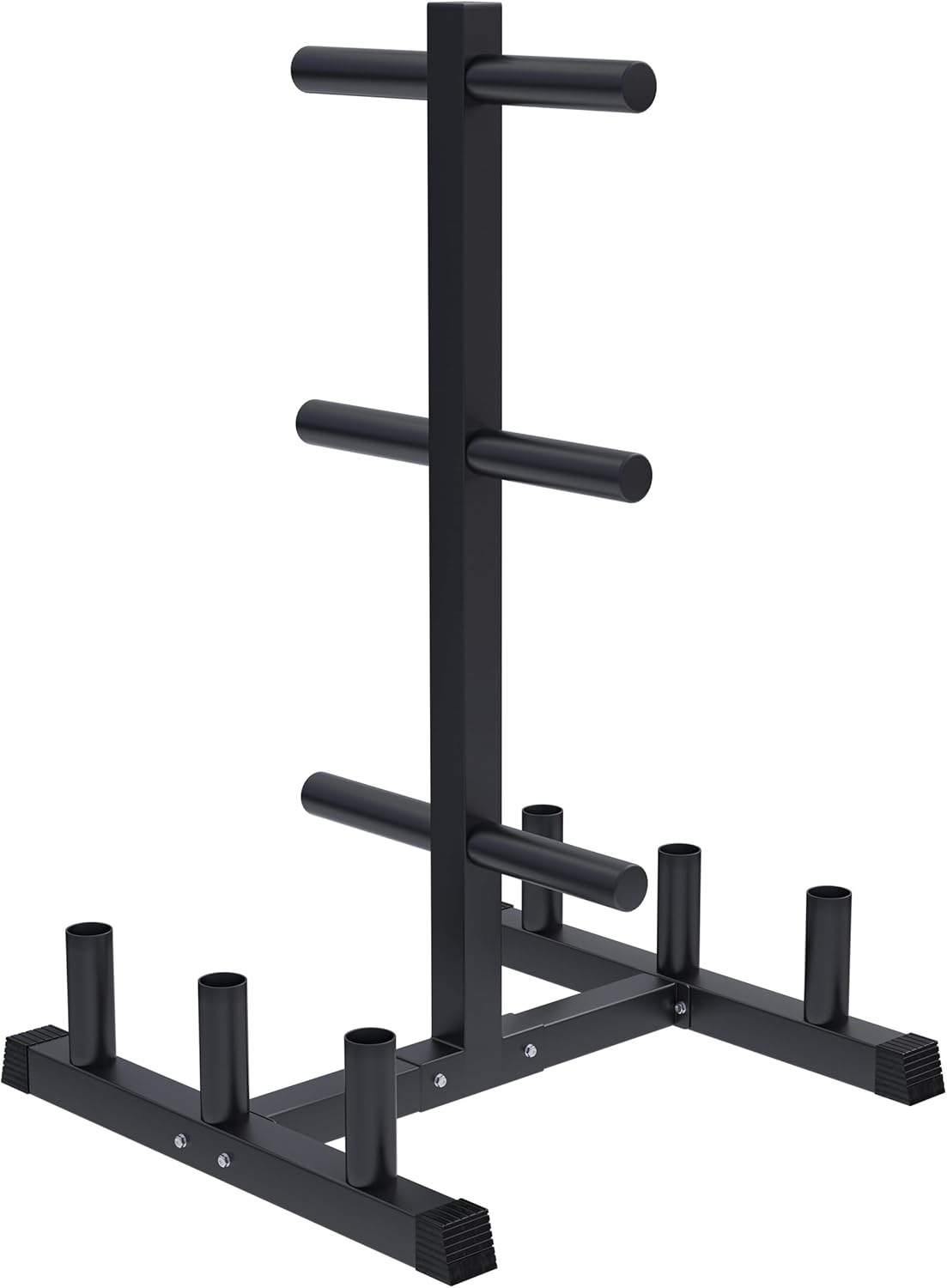 GORILLA SPORTS® Halterstandaard, voor 50 mm Olympia halterschijven en stangen, tot 300 kg belastbaar, staal - halterschijfstandaard, schijfopname, halterboom, gewichtsstandaard, rek, fitness