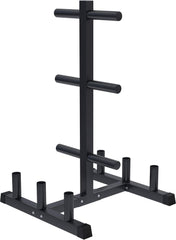 GORILLA SPORTS® Halterstandaard, voor 50 mm Olympia halterschijven en stangen, tot 300 kg belastbaar, staal - halterschijfstandaard, schijfopname, halterboom, gewichtsstandaard, rek, fitness
