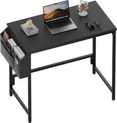 Bureau - Computertafel - Computerbureau - 80x50 cm - Zwart - HLFURNIEU