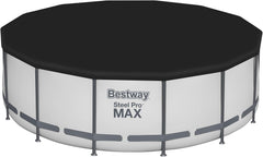 Bestway PVC-afdekzeil Ø 427 cm, zwart, rond