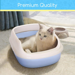 Kattenbak - Kattentoilet - 48x35x18 cm - Blauw - Nobleza •