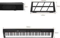 Keyboard - Digitale piano - Piano - 88 toetsen - Zwart - LEADZM
