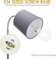 Vloerlamp - Staande lamp - 145 cm - Grijs - Aigostar •