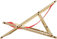 Ligbed - Ligstoel - Zonnebed - Inklapbaar - Rood - ECD Germany