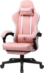 Ergonomische Bureaustoel -  Office Chair - Gamestoel - Volwassenen - Roze - GTPLAYER - LR002