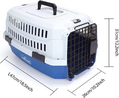 Reisbench - Reismand - Transportbox - Kat & Hond - 47x31x26 cm - Blauw - Nobleza