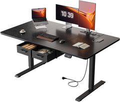 Zit sta bureau - Elektrisch - Verstelbaar - 140x80cm - Zwart - HLDIRECT