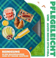 KESSER® Picknickkleed - Waterdicht - 200x200 cm - Wasbaar - Blauw