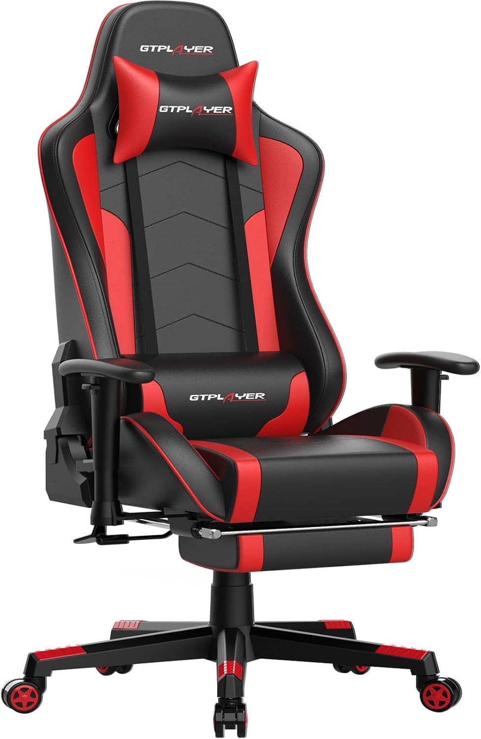 Ergonomische Bureaustoel -  Office Chair - Gamestoel - Volwassenen - Zwart/Rood - GTPLAYER - GT890MF