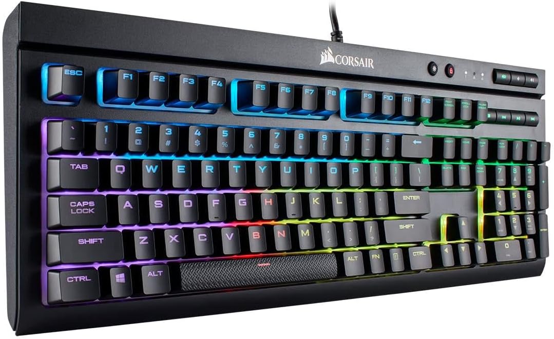 Corsair - K68 RGB mechanisch gamingtoetsenbord RGB achtergrondverlichting Cherry MX Red Switch - zwart
