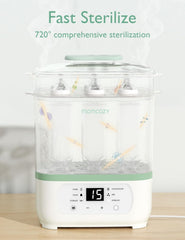 Flessen Sterilisator - Stoomsterilisator met Droogfunctie - Wit - Momcozy