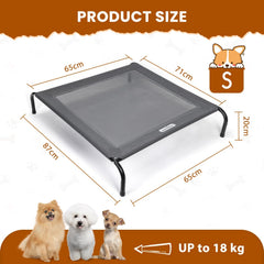 Hondenbed op pootjes – Grijs - 87x65 cm - Grijs - Nobleza •