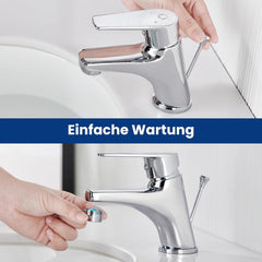 Badkamerkraan - Wastafelkraan - Fonteinkraan - Toiletkraan - RVS - Zilver - CECIPA