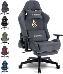 Ergonomische Bureaustoel -  Office Chair - Gamestoel - Volwassenen - Grijs - SYMINO