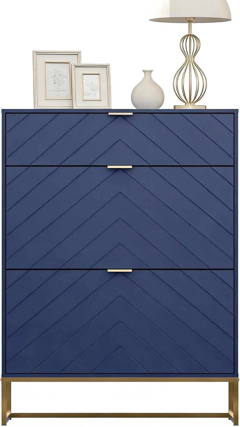 Schoenenkast - Schoenenrek - 80x24x122 cm - Blauw - UEV