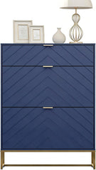 Schoenenkast - Schoenenrek - 80x24x122 cm - Blauw - UEV