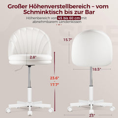 Ergonomische Bureaustoel -  Office Chair - Gamestoel - Volwassenen - Wit - COMHOMA - CH710