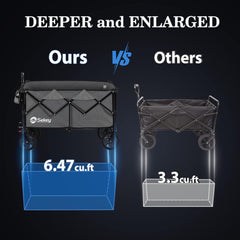 Bolderkar - Opvouwbaar - Bolderwagen  - Grijs - Sekey