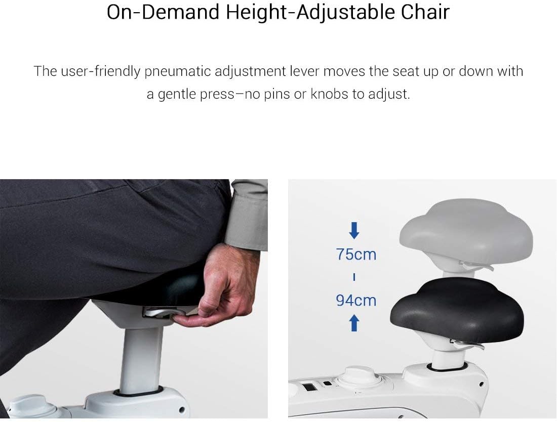 FLEXISPOT V9 Home Office Oefening Bureau Bike Rechtop Stationaire Fitness Oefening Fietsen Fiets Hoogte Verstelbare Staande Deskbike - Deskcise Pro