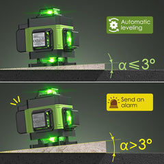 Kruislijner met statief - Zelfnivellerend - Bouwlaser - Laserliner - Groen