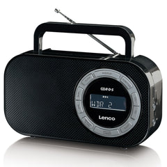 Radio op batterijen - Draagbare radio - FM - Zwart - Lenco - PR2700