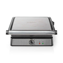 Nedis Contact Grill - 2000 W - 29 x 23 cm - Regelbare temperatuur - Kunststof / Roestvrij Staal