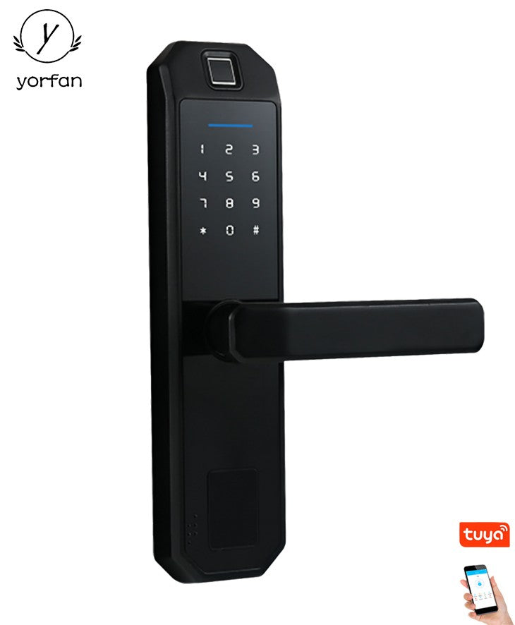 YORFAN Zwart interieurdeurslot YFBF-F1 - Smart Elektronisch deurslot •