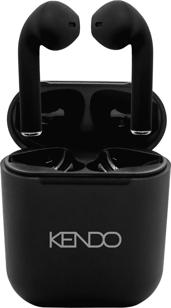Oortjes draadloos - Bluetooth - USB C - Zwart - Kendo