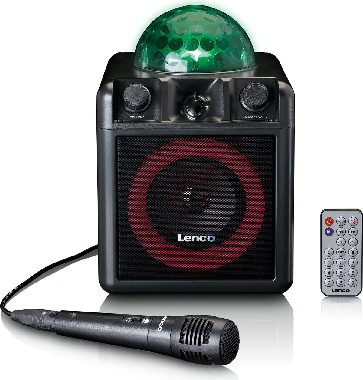 Karaoke set voor volwassenen - 1 Microfoon - Zwart - Lenco