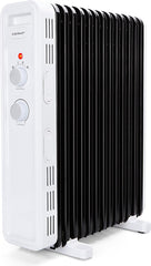 Olieradiator - 2500W Heater - Elektrische kachel - met Thermostaat - Wit - Aigostar